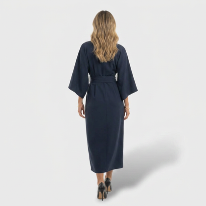 Vestido mujer elegante mangas farol