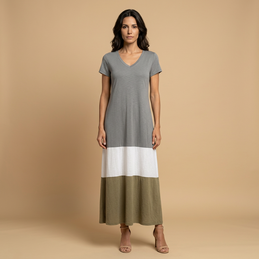 Vestido Largo Mujer Estilo Boho Corte Suelto