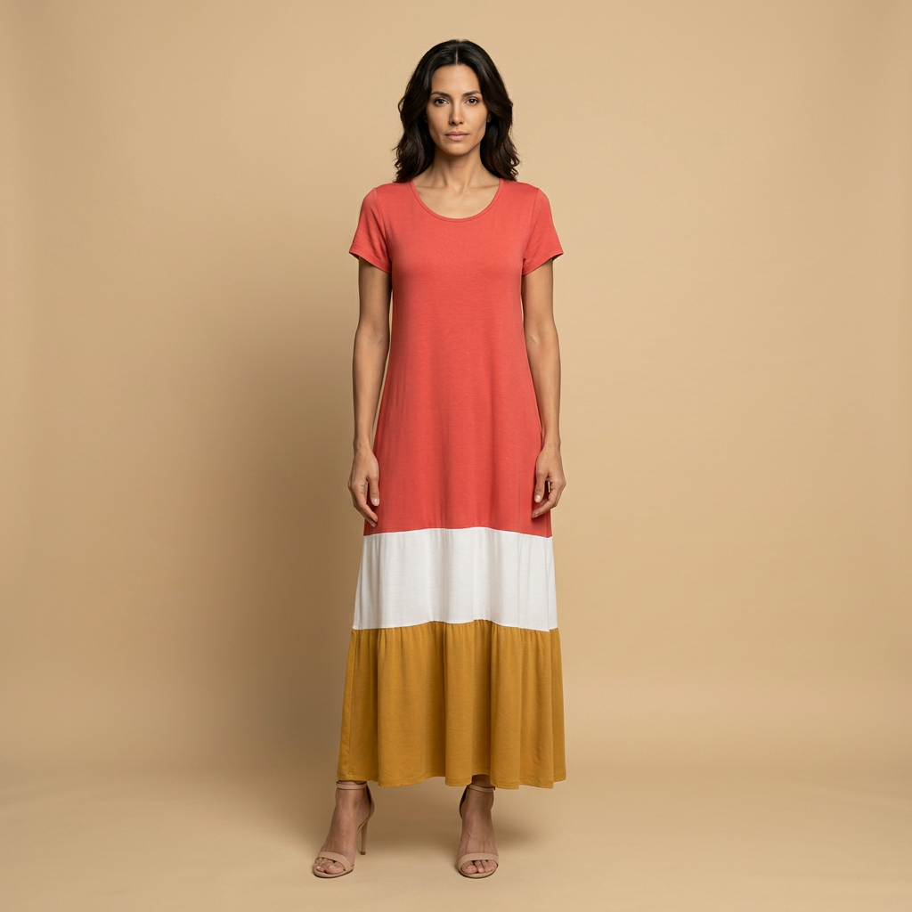 Vestido Largo Mujer Estilo Boho Corte Suelto