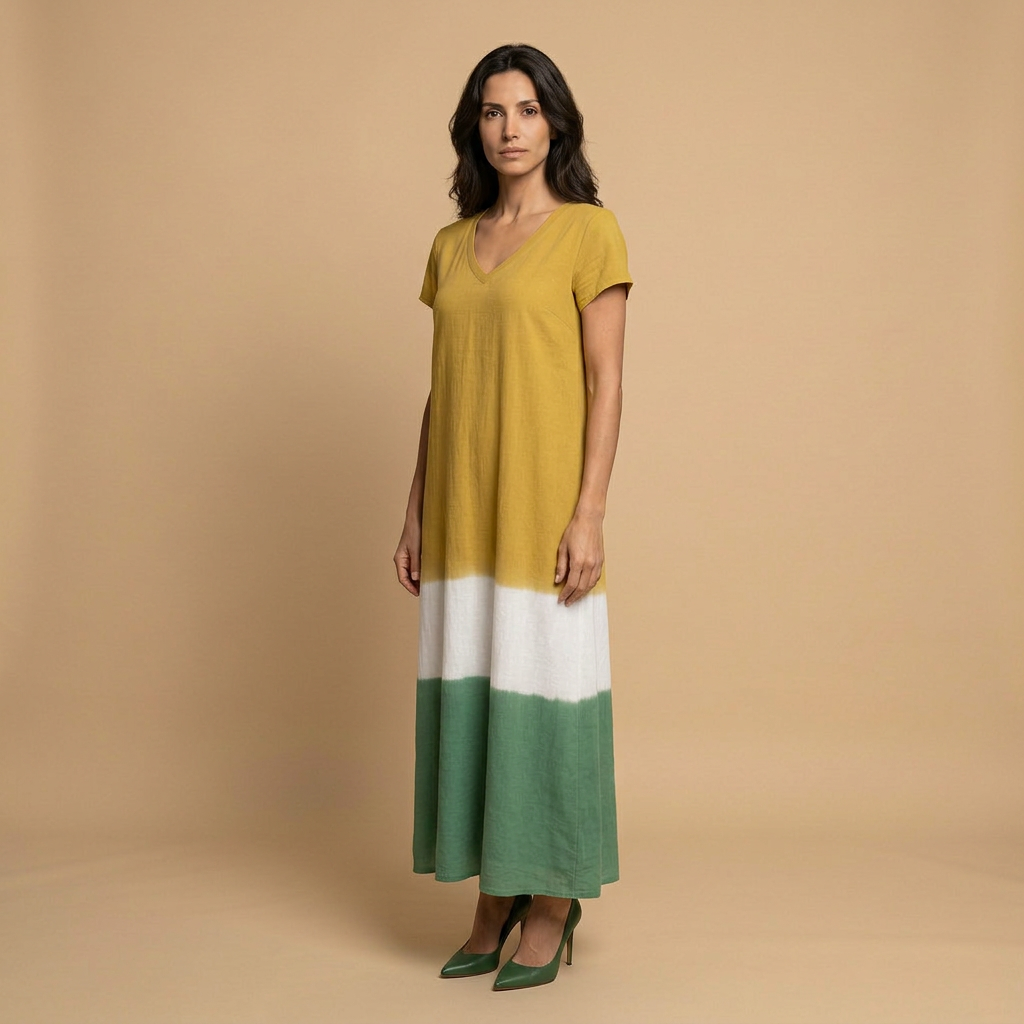 Vestido Largo Mujer Estilo Boho Corte Suelto