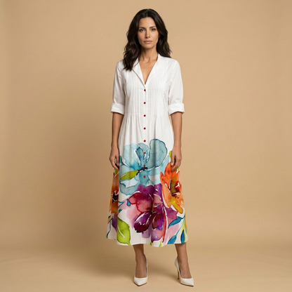 Vestido Largo Mujer Estampado Floral Estilo Boho - Mavetta
