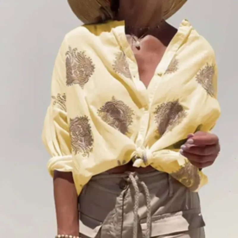 Blusa Mujer Bordado Delicado Suelta Estilo Bohemio - Mavetta