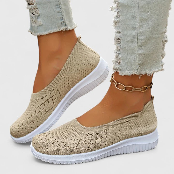 Zapatos ortopédicos mujer tejido transpirable suela ergonómica slip-on