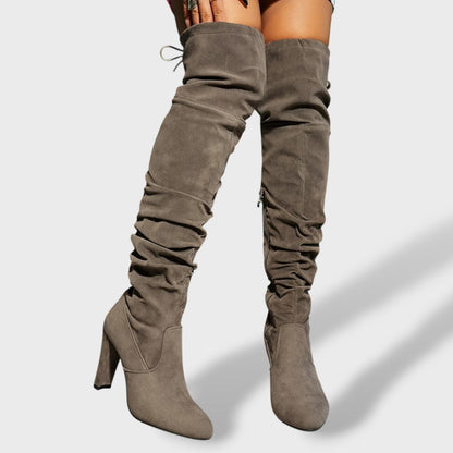Botas Altas Mujer Tacón Alto Clásicas