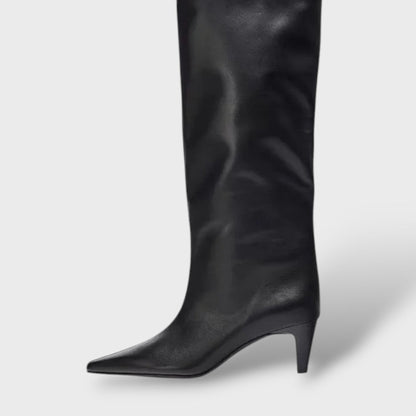 Botas Altas Mujer de Cuero Estilo Cowboy