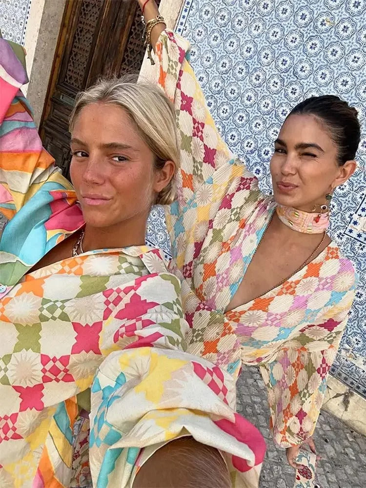 Conjunto Mujer Casual Verano de Dos Piezas Ligero