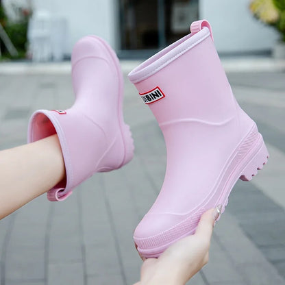 Botas media caña mujer impermeables resistentes