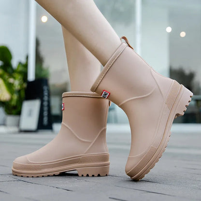Botas media caña mujer impermeables resistentes