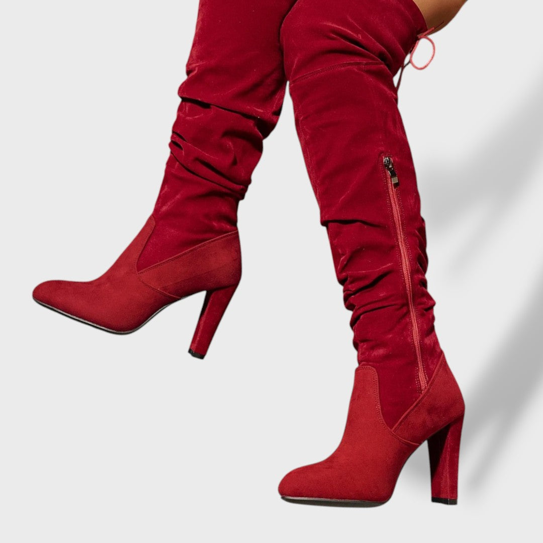 Botas Altas Mujer Tacón Alto Clásicas