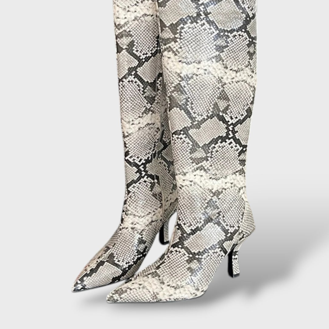 Botas Altas Mujer de Cuero Estilo Cowboy