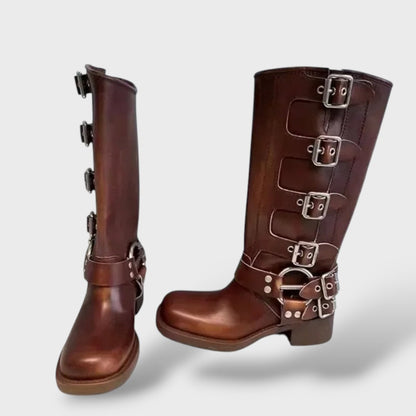 Botas Mujer de Cuero Estilo Vintage