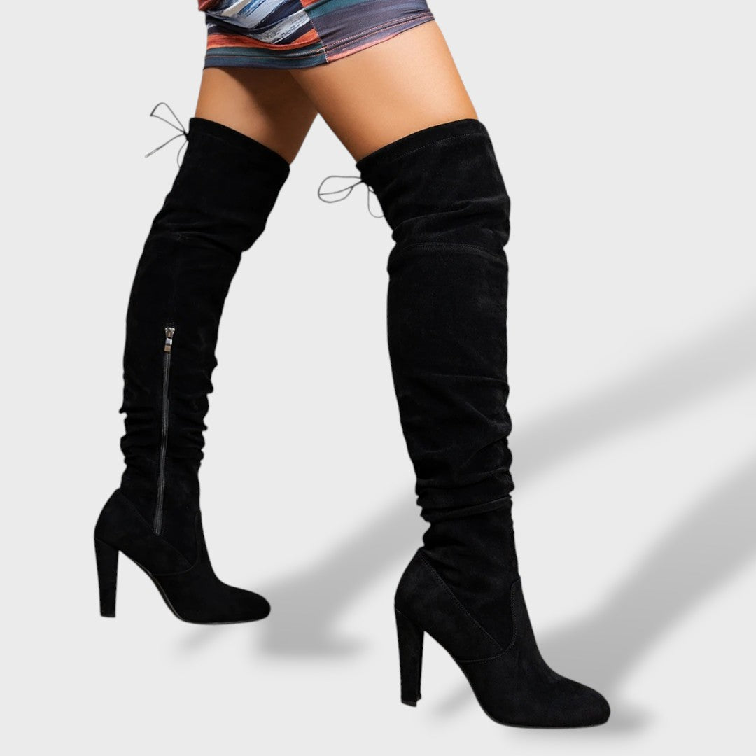 Botas Altas Mujer Tacón Alto Clásicas