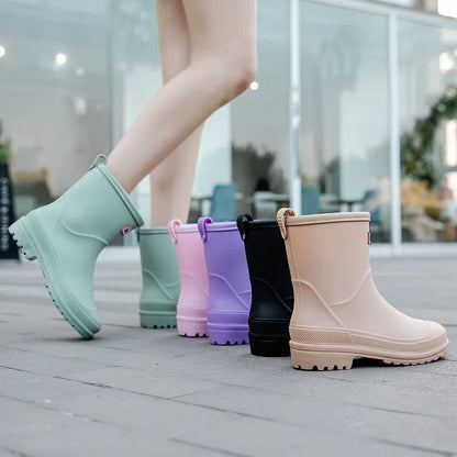 Botas media caña mujer impermeables resistentes