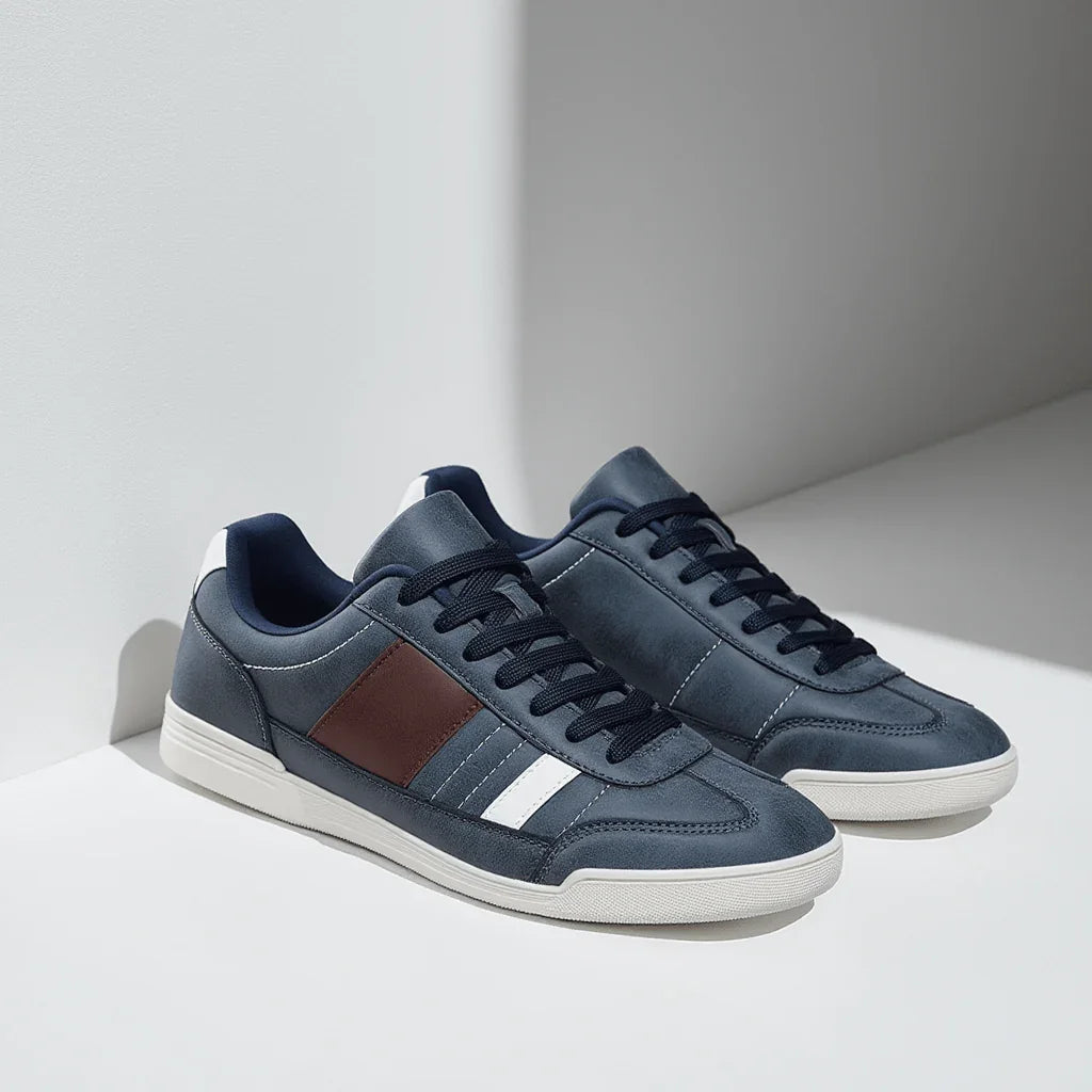 Zapatillas Hombre Casual Puntera Ancha Suela TPR Perfil Bajo