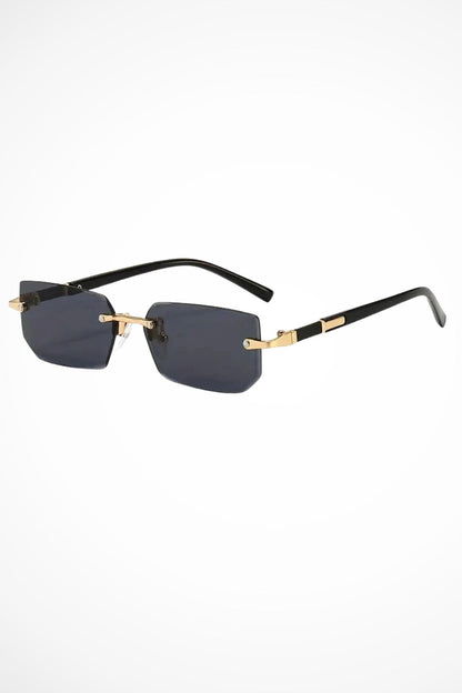 Gafas de sol mujer sin montura lentes degradadas rectangulares