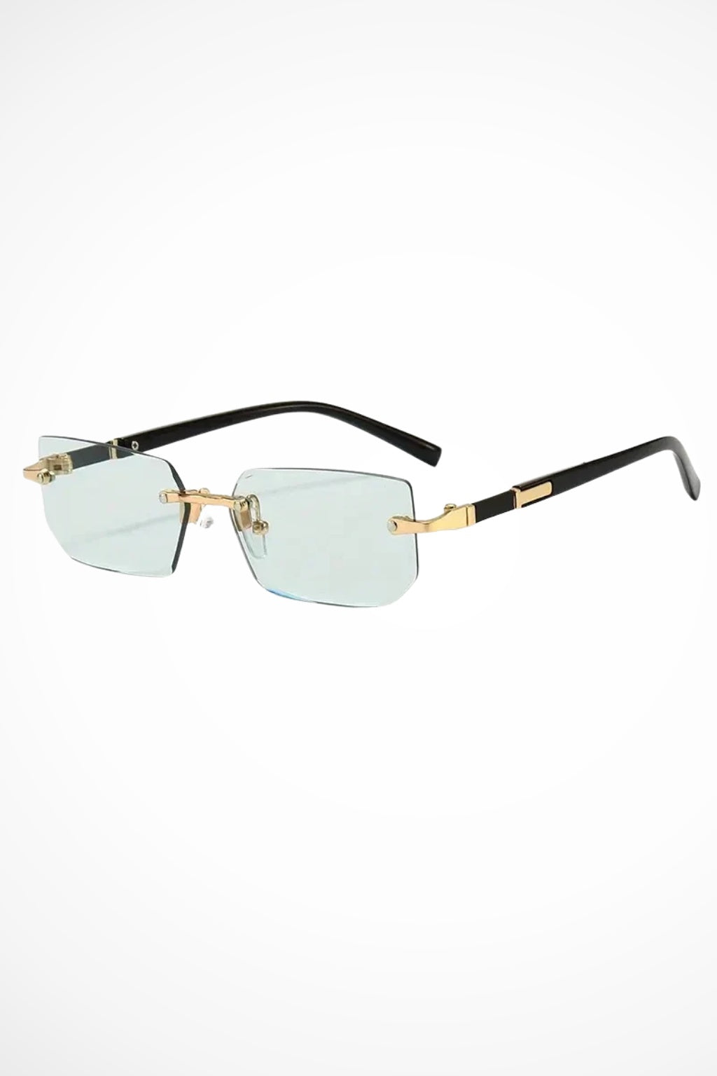 Gafas de sol mujer sin montura lentes degradadas rectangulares