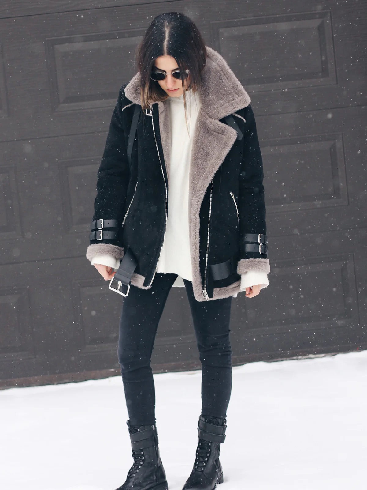 Chaqueta Mujer Gruesa Invierno Talla Grande Ajuste Comodo