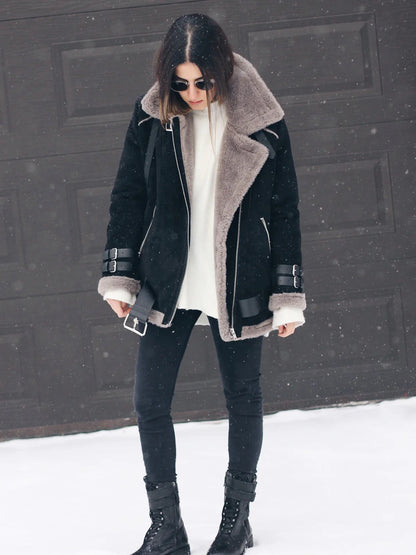 Chaqueta Mujer Gruesa Invierno Talla Grande Ajuste Comodo