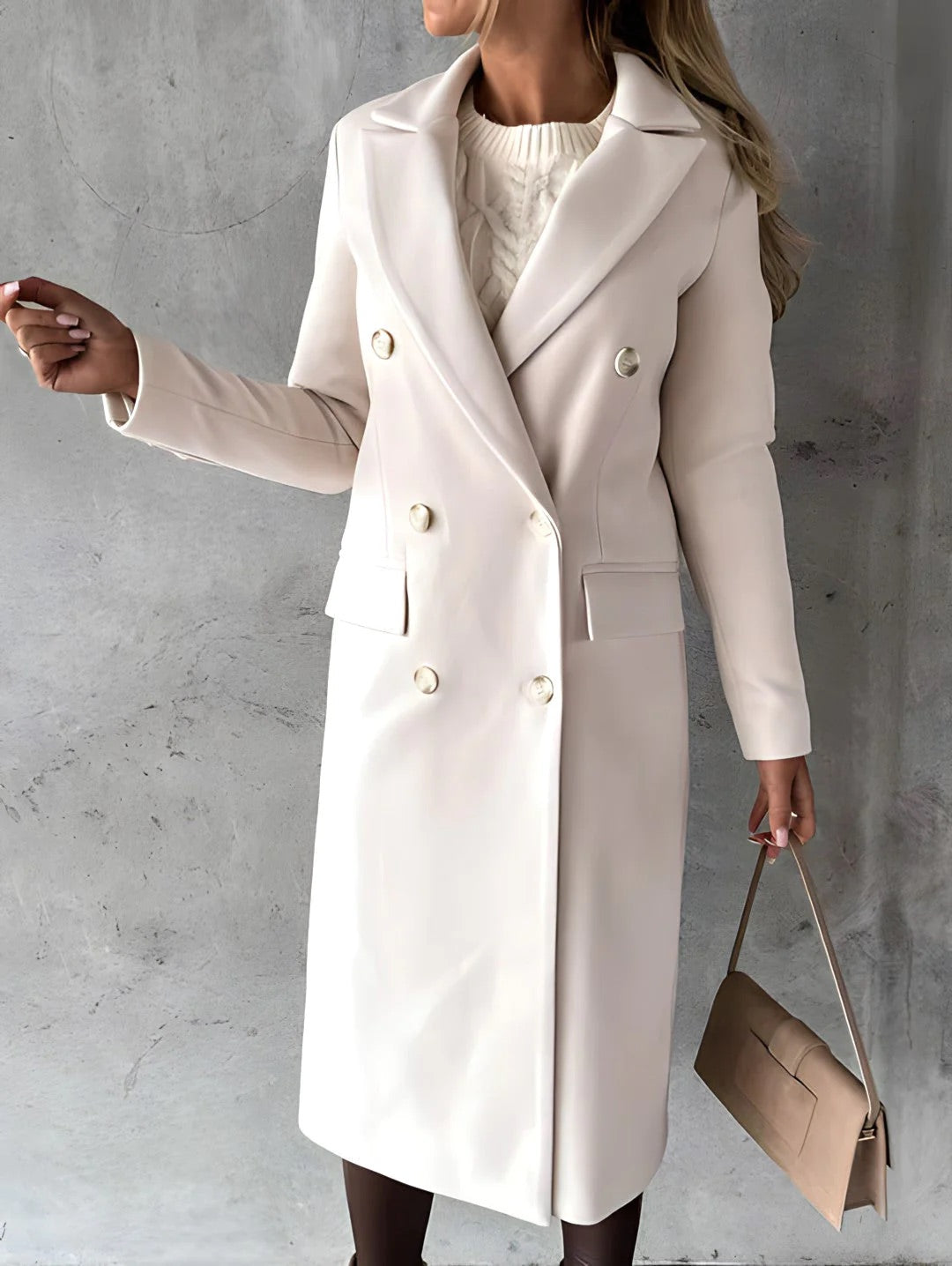 Abrigo Mujer Casual Otoño Invierno Corte Clasico
