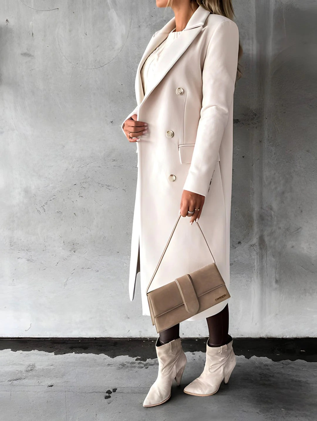 Abrigo Mujer Casual Otoño Invierno Corte Clasico