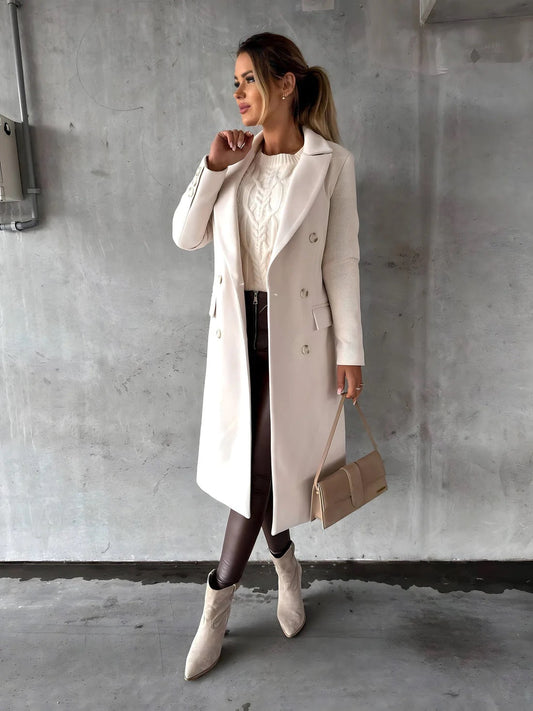 Abrigo Mujer Casual Otoño Invierno Corte Clasico - Mavetta