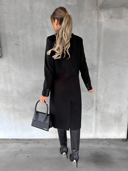 Abrigo Mujer Casual Otoño Invierno Corte Clasico