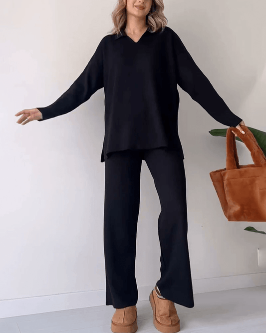 Conjunto Mujer de Dos Piezas Corto y Falda Midi - Mavetta