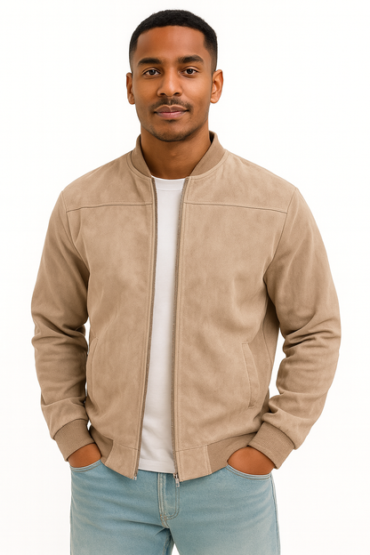 Chaqueta Hombre de Gamuza Corte Clásico