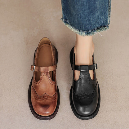 Zapatos Mujer de Piel Diseño Elegante Uso Diario Oficina