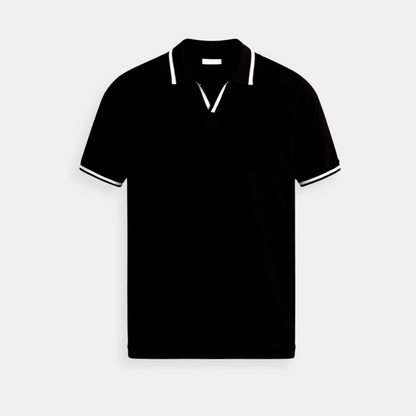 Polo Hombre Algodón Manga Corta Cuello Contraste