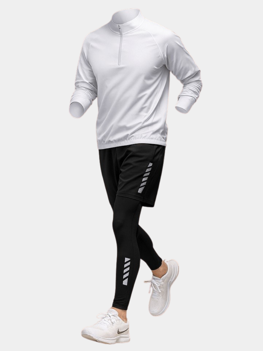 Conjunto Hombre Deportivo Algodón Cremallera Manga Larga