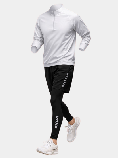 Conjunto Hombre Deportivo Algodón Cremallera Manga Larga