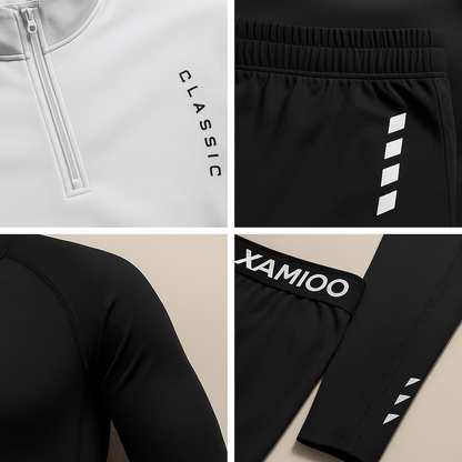 Conjunto Hombre Deportivo Algodón Cremallera Manga Larga