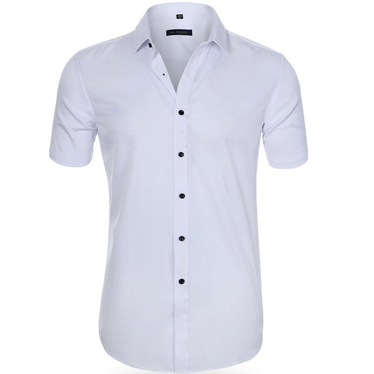 Camisa Hombre Algodón Corte Entallado Manga Corta - Mavetta