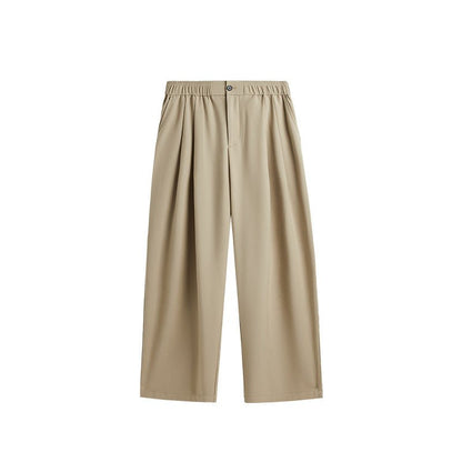 Pantalones Lino Hombre Anchos Cintura Ajustable
