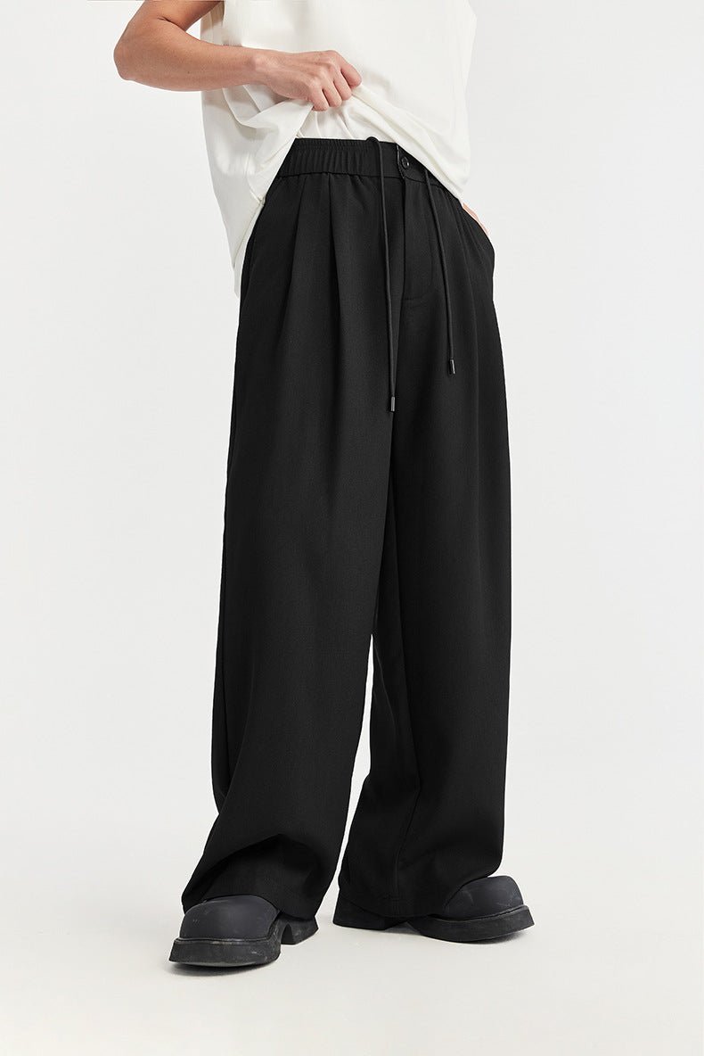 Pantalones Lino Hombre Anchos Cintura Ajustable