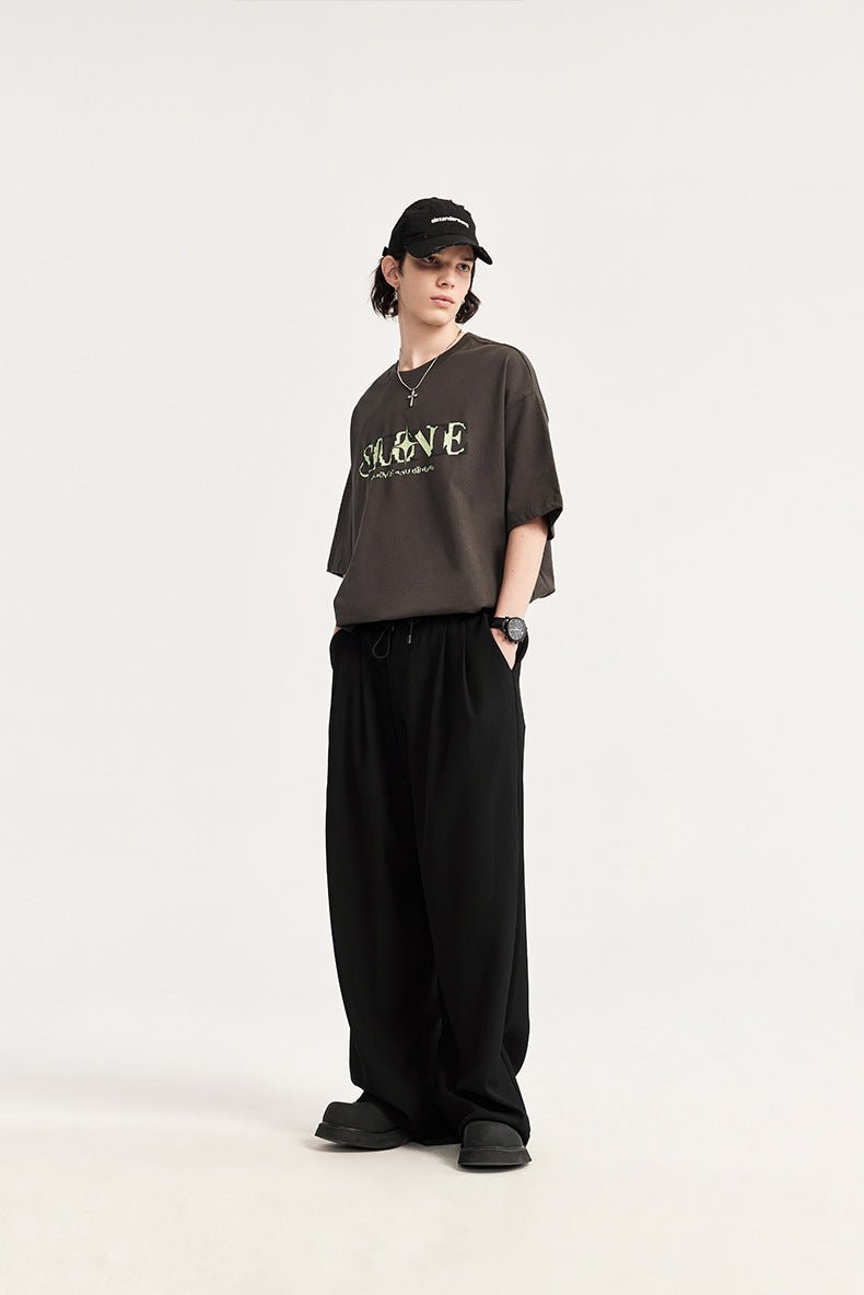 Pantalones Lino Hombre Anchos Cintura Ajustable