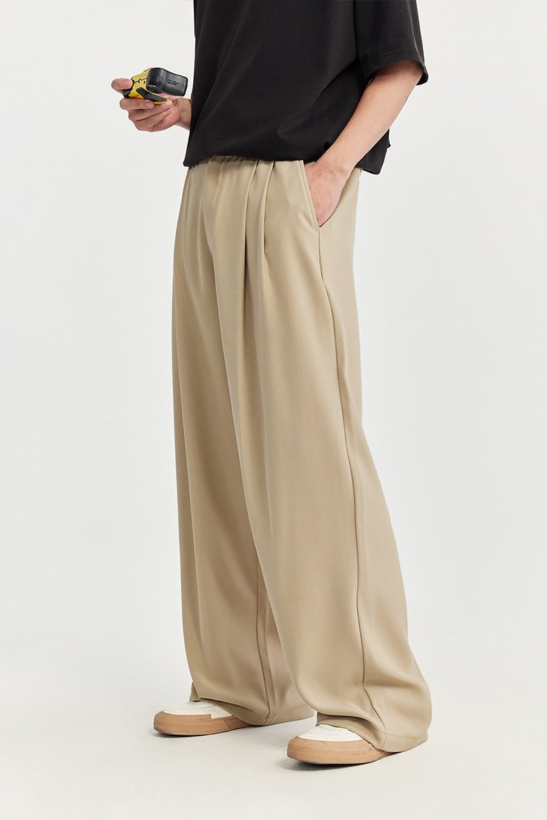 Pantalones Lino Hombre Anchos Cintura Ajustable