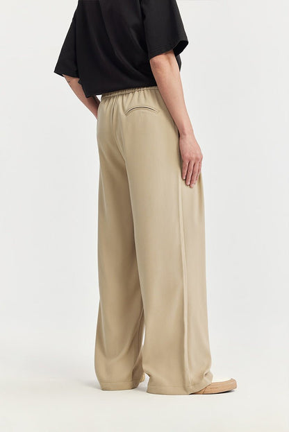 Pantalones Lino Hombre Anchos Cintura Ajustable