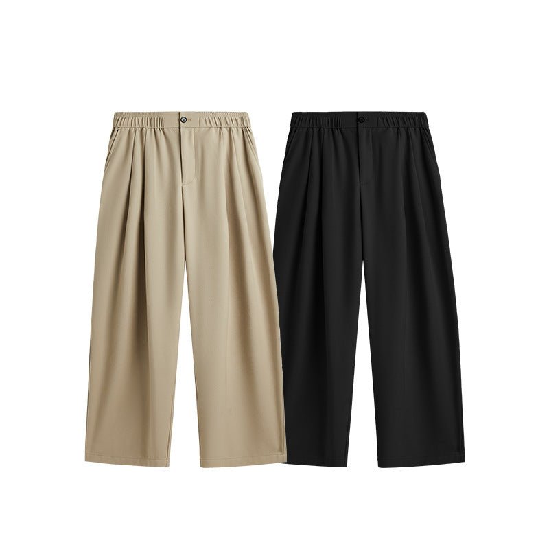 Pantalones Lino Hombre Anchos Cintura Ajustable