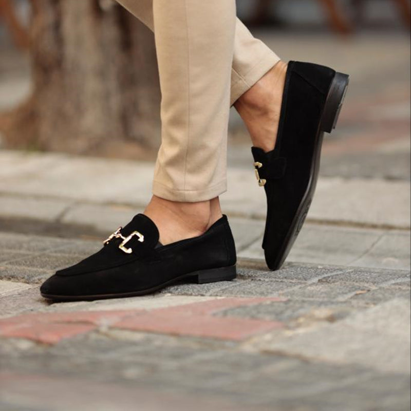 Mocasines Hombre Sin Cordones Detalle Metálico Clásicos