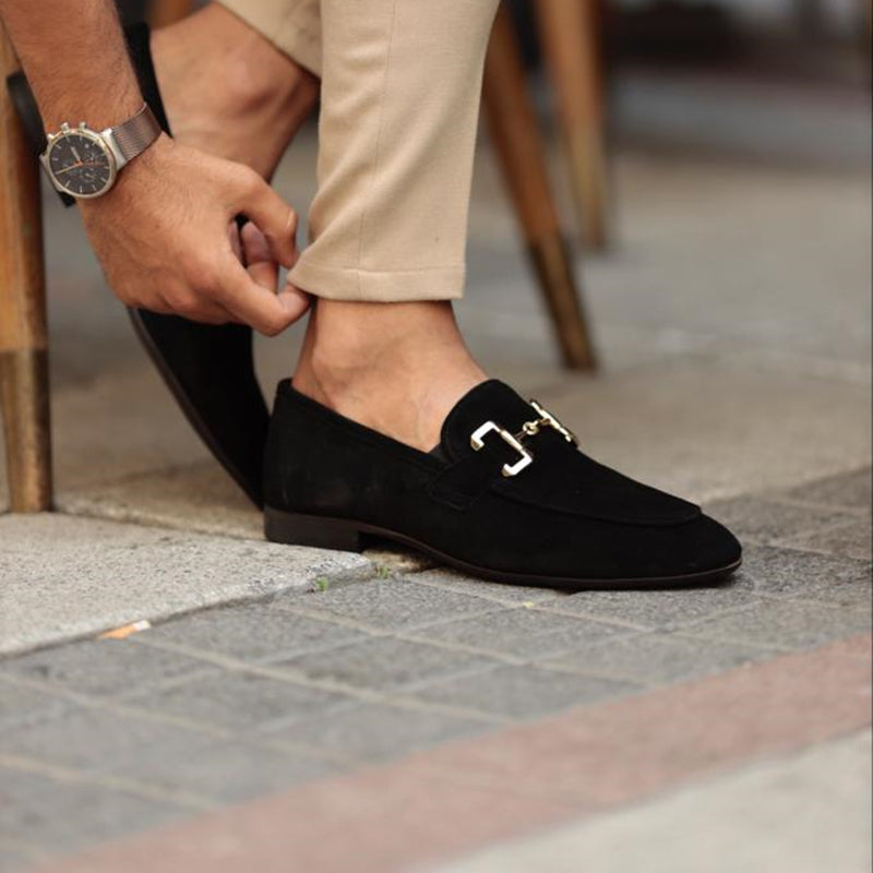 Mocasines Hombre Sin Cordones Detalle Metálico Clásicos