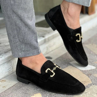Mocasines Hombre Sin Cordones Detalle Metálico Clásicos