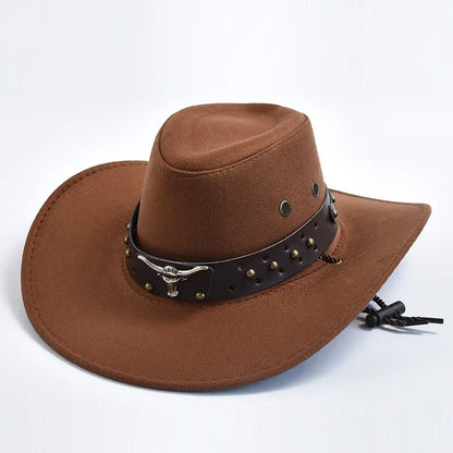 Sombrero Vaquero Hombre Dakron Ala Ancha Estilo Western