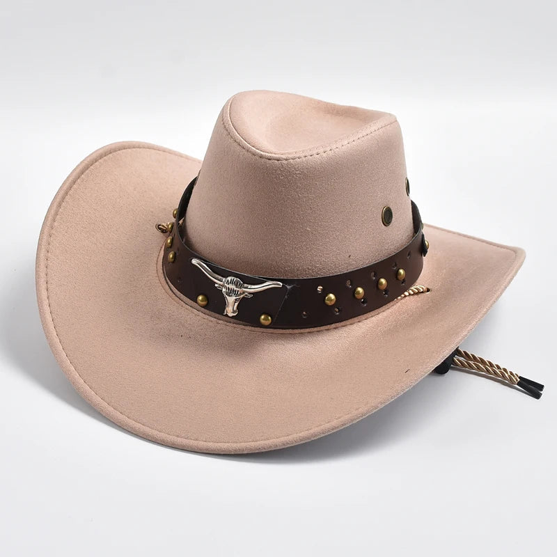 Sombrero Vaquero Hombre Dakron Ala Ancha Estilo Western