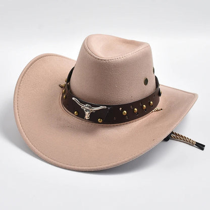 Sombrero Vaquero Hombre Dakron Ala Ancha Estilo Western