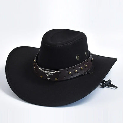 Sombrero Vaquero Hombre Dakron Ala Ancha Estilo Western