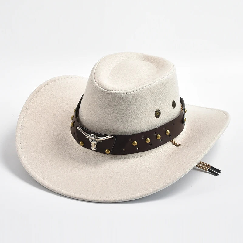 Sombrero Vaquero Hombre Dakron Ala Ancha Estilo Western