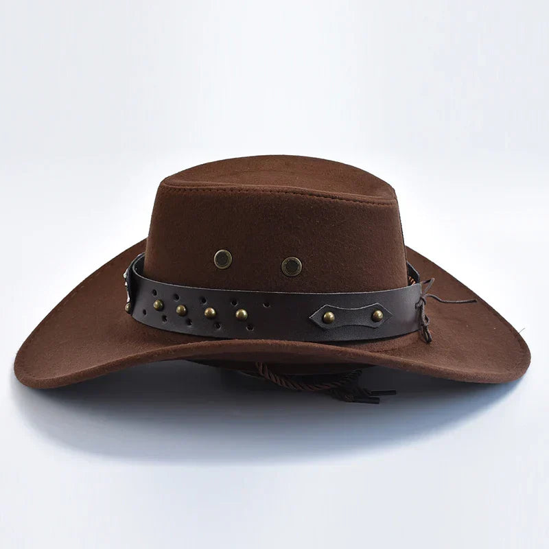 Sombrero Vaquero Hombre Dakron Ala Ancha Estilo Western