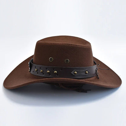 Sombrero Vaquero Hombre Dakron Ala Ancha Estilo Western